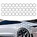 Qurbuns 30 PCS Car Honeycomb Graphics Stickers 331 x 394 Reflective Honeycomb Hexagon Sticker SelfAdhesive DIY Car Side Body Door Decals Universal Exterior Decoration for Cars Black - Image 2
