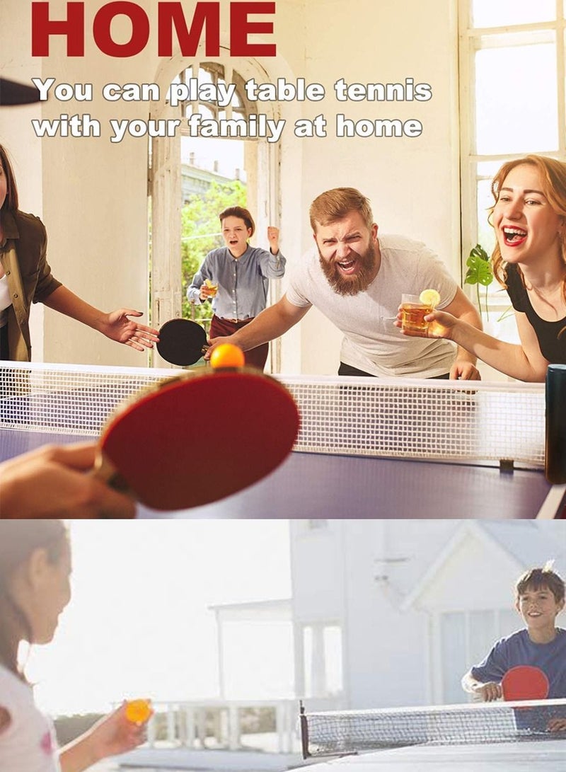 كوينج Premium Retractable Table Tennis Net, Portable Ping Pong Net And Post 1.75M, Perfect for All Ping Pong Tables, Office Desk, Home Kitchen, Dining Table, Fits Any Tables, Easy To Install - Image 3