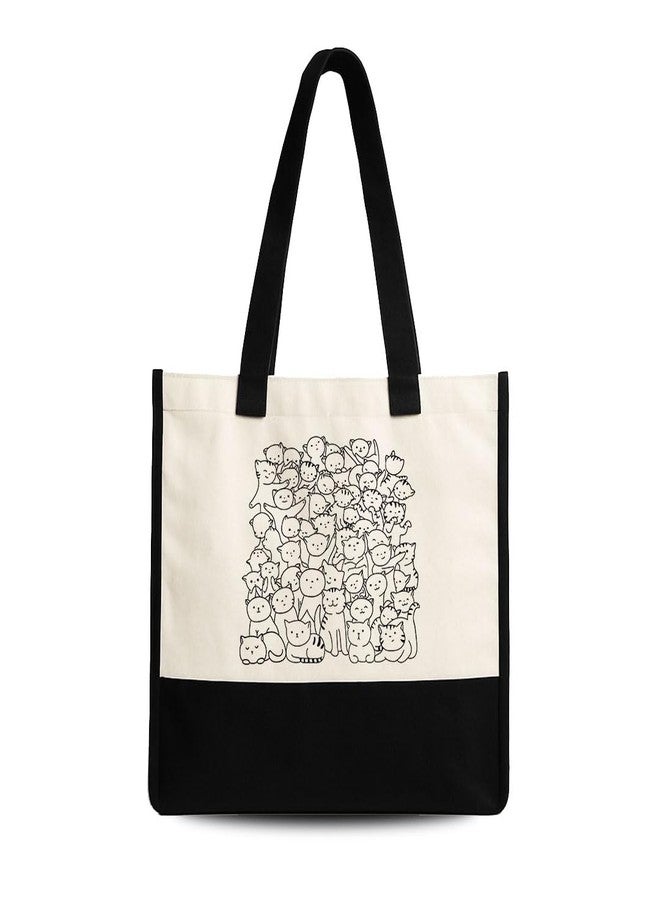 TrendoPrint Eco-Friendly Jute Tote Bag for Women | Reusable Shopping Bag with Sturdy Handles | Large Capacity Multipurpose Handbag for Grocery, Office, Travel & Daily Use (JB52) - Image 1