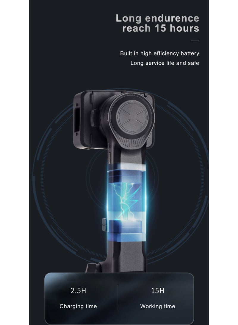 Smart Mobile Stabilizer 360° – Phone Gimbal with Built-In Light, Best Gimbal Stabilizer for Smooth Video Shooting - Image 4