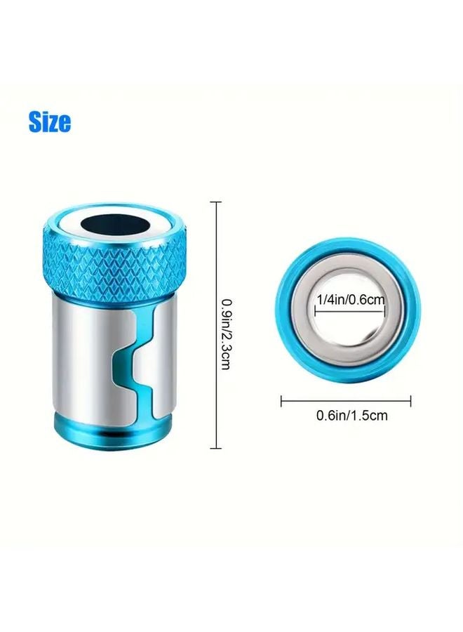 6 قطع لفائف مغناطيسية حلقة برغي مجموعة بت رؤوس مفك غير منزلق لسبائك 1 4 بوصة سداسية - Image 4