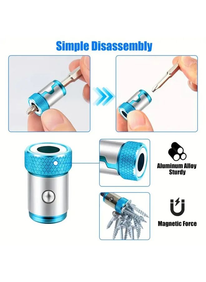 6 قطع لفائف مغناطيسية حلقة برغي مجموعة بت رؤوس مفك غير منزلق لسبائك 1 4 بوصة سداسية - Image 3