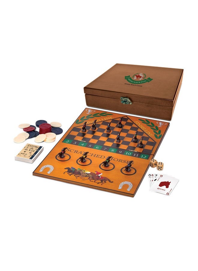 Derby Horse Race Board Game Set With Metal Game Pieces And Wooden Keepsake Storage Box, Family Game Night, Board Games For Adults And Family, Birthday Gifts, Home Decor, Living Room Decor - pzsku/Z19D989A6A049876649DAZ/45/_/1734348145/4cf13a4c-150a-46e9-a03f-4b4188473cc0