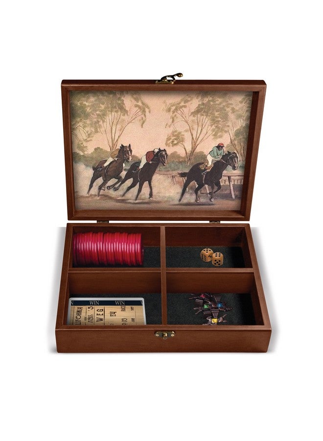 WE Games Derby Horse Race Board Game Set With Metal Game Pieces And Wooden Keepsake Storage Box, Family Game Night, Board Games For Adults And Family, Birthday Gifts, Home Decor, Living Room Decor - Image 4