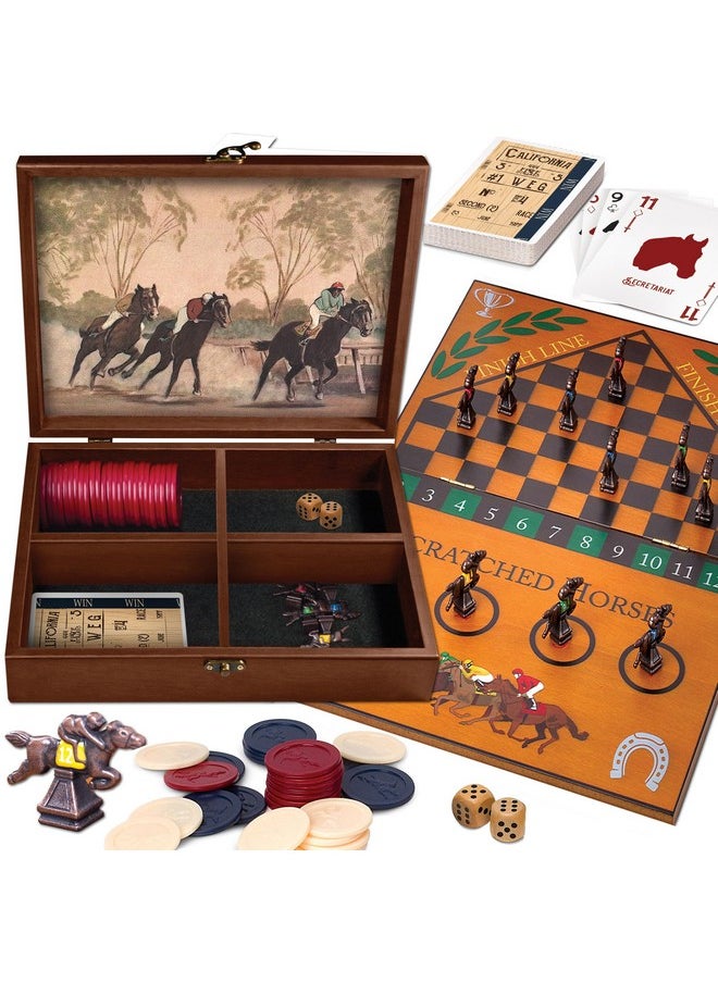 Derby Horse Race Board Game Set With Metal Game Pieces And Wooden Keepsake Storage Box, Family Game Night, Board Games For Adults And Family, Birthday Gifts, Home Decor, Living Room Decor - pzsku/Z19D989A6A049876649DAZ/45/_/1734348198/11edf781-1494-450d-a8d8-9fad6c85cdf2