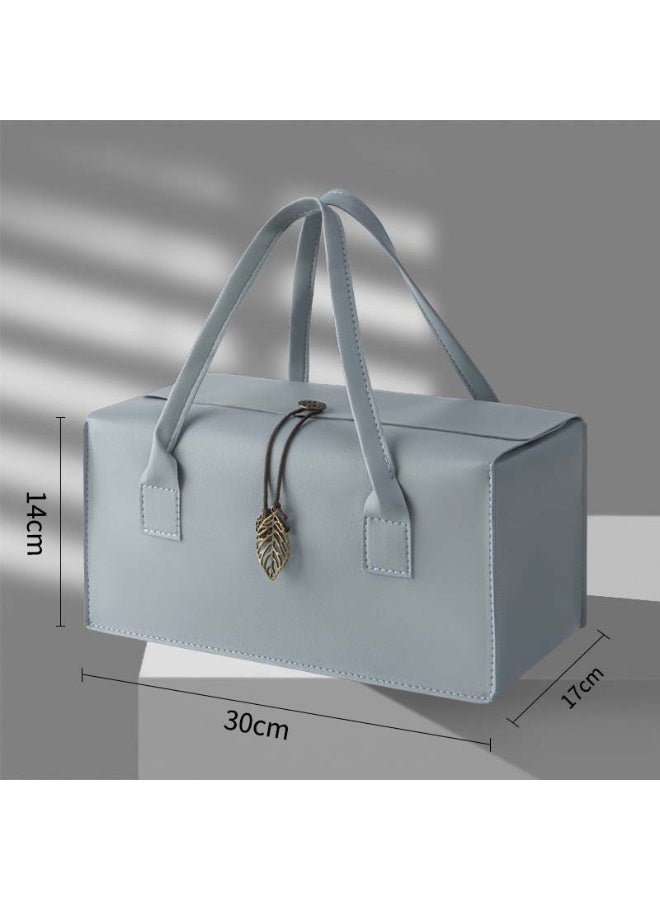 NIBEMINENT Large Capacity Faux Leather Gift Box，Handheld Gift Bag for Holidays Mother'S Day, Weddings, Birthdays，Anniversary（store food, gifts, matcha tea sets, etc.） - Image 2