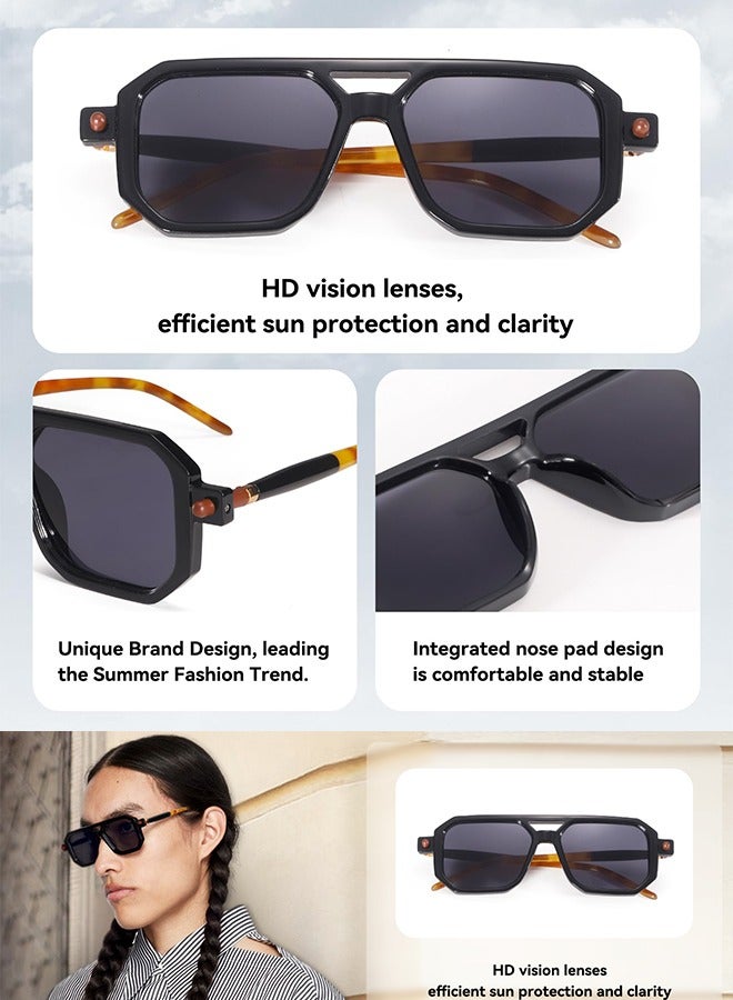 آأزورب أفياتور نظارات شمسية للرجال نسائية والنساء بتصميم فريد وحماية من الأشعة النظارات فوق البنفسجية وعدسات نضرات ريترو للسيدات والرجال - نظارة الشمسية نسائية رجالية فاخرة لتحمي عينيك نضارات رجال - Image 3