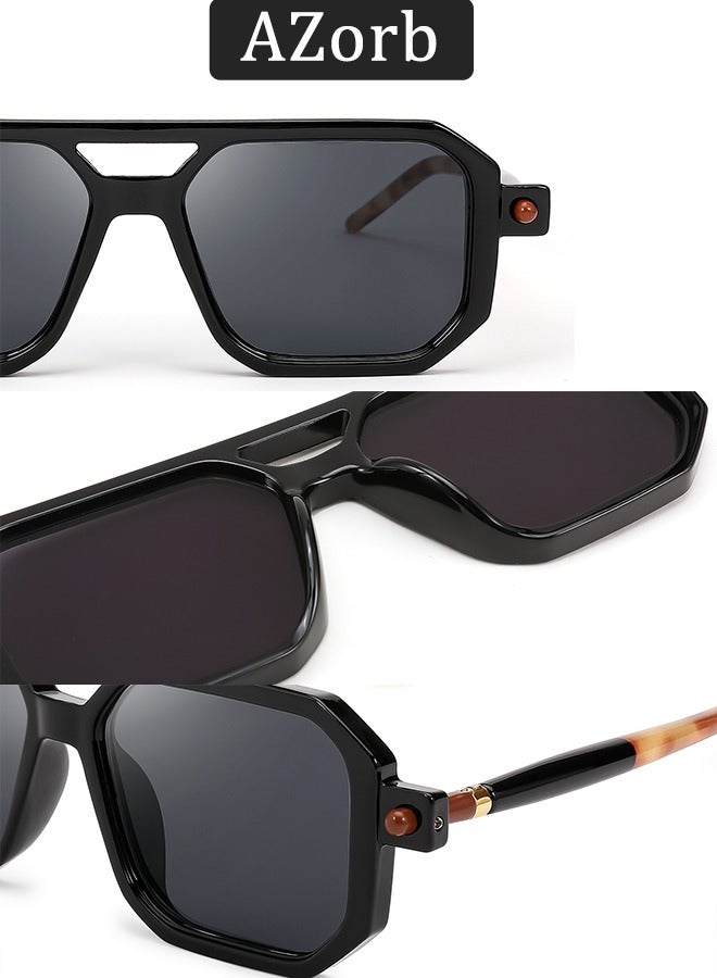 آأزورب أفياتور نظارات شمسية للرجال نسائية والنساء بتصميم فريد وحماية من الأشعة النظارات فوق البنفسجية وعدسات نضرات ريترو للسيدات والرجال - نظارة الشمسية نسائية رجالية فاخرة لتحمي عينيك نضارات رجال - Image 5