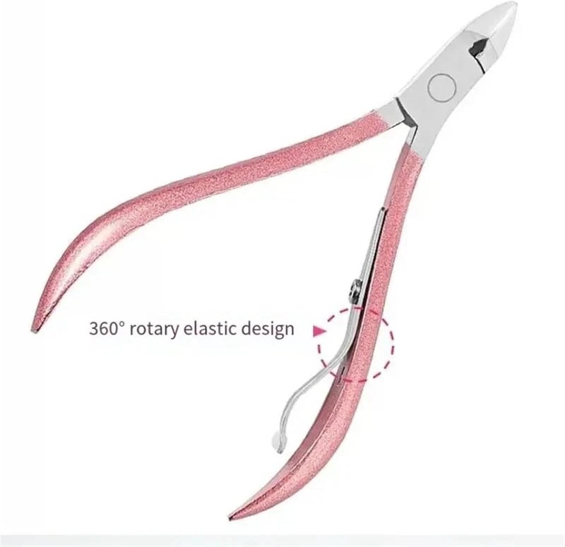 Nail Clippers Kit Nail Clippers Rose Gold 18piece Diagonal Exfoliating Stainless Steel Manicure Set Household Ear Spoon Scissors for Men and Manicure Set - Image 3