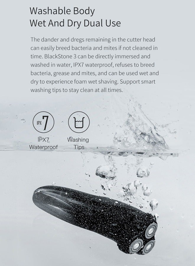 ENCHEN Electric Shaver Blackstone 3 Portable Usb Rotary Rechargeable Face Shaving Machine for Men - Image 3