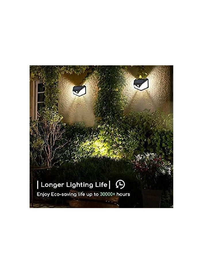 Spaceshoop Solar Light 100 LED Motion Sensor Light 4 Side Bright Light with Dim Mode - Security Lamp for Home,Outdoors Pathways | Bright Solar Wireless Security Motion Sensor Light  - Image 3