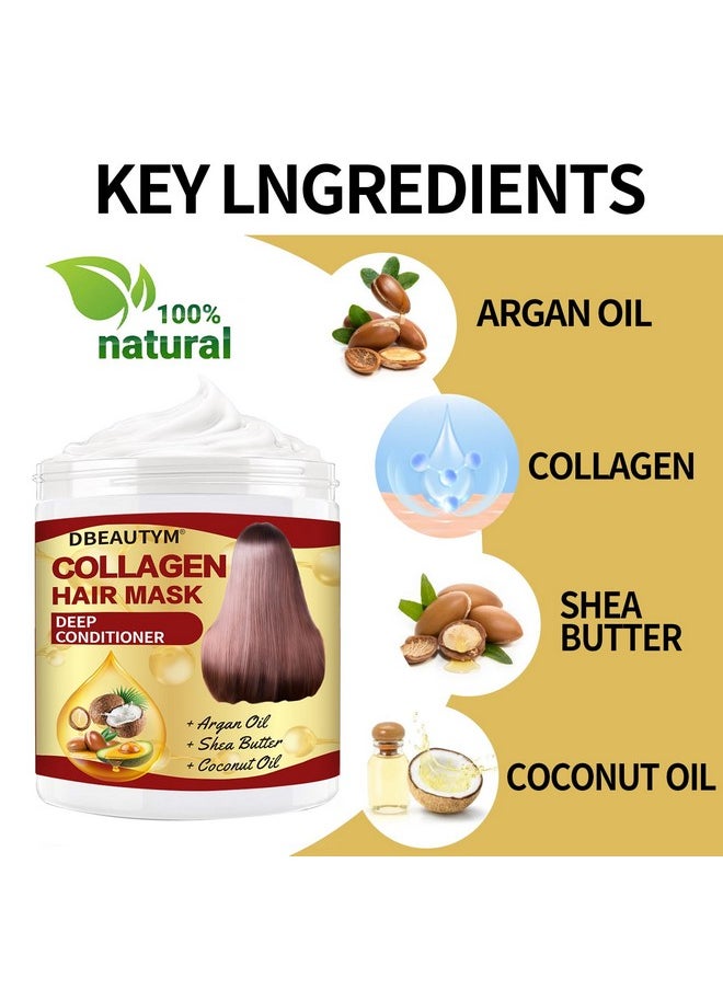 DBEAUTYM Rosemary Oil for Hair Growth,Rosemary Essential Oils,Natural Rosemary Oil for Hair Loss Treatment,Stimulates Hair GrowthCollagen Hair Treatment Hair Mask,Natural Deep Conditioner Hydrating Hair Mask  - Image 2