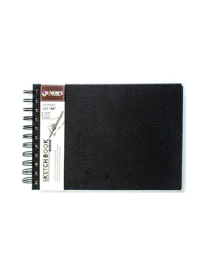 HS - HS Artist Sketch Book Acid Free (A5 Landscape Spiral Bound) - Image 1