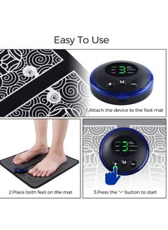 Generic EMS Foot Massager Machine Electric Deep Kneading Circulation Foot Booster for Feet and Legs Folding Portable Leg Muscle Stimulator, Promotes Blood Circulation, Relief Pain, Home Office Use  - Image 3