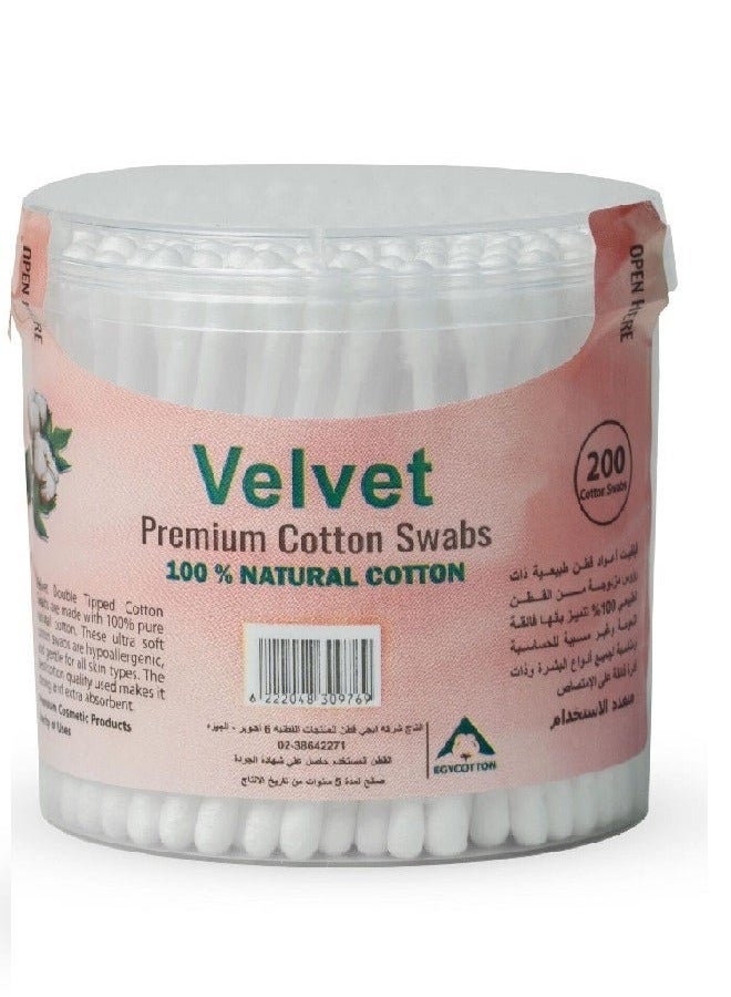 VELVET Premium Cotton Swaps 120 Pcs 