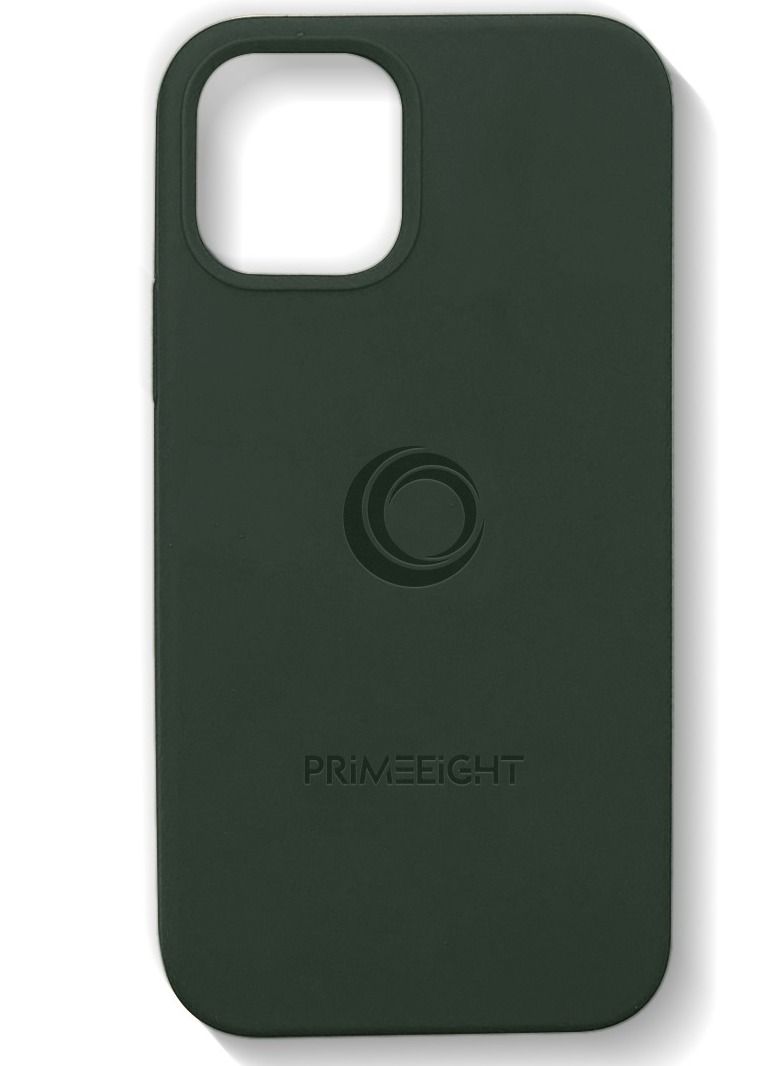 برايميت جراب حماية ايفون 13 ميني اخضر 5.4 انش ذو حواف منحنيه مقاومه للصدمات و ضد الخدش كفر حافظة متوافق مع ايفون 13 ميني أخضر - Image 1