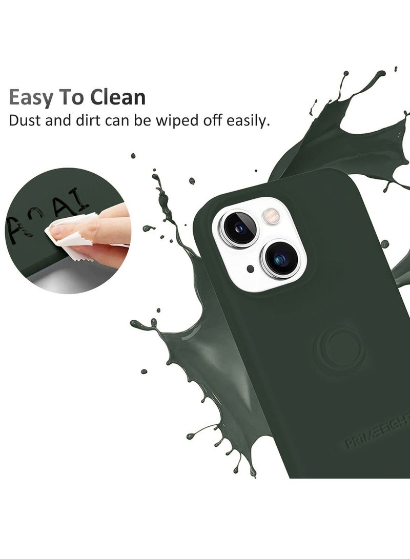 برايميت جراب حماية ايفون 13 ميني اخضر 5.4 انش ذو حواف منحنيه مقاومه للصدمات و ضد الخدش كفر حافظة متوافق مع ايفون 13 ميني أخضر - Image 4