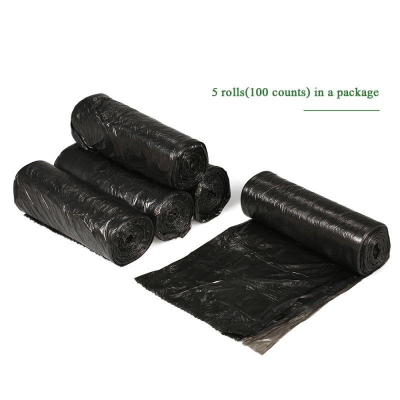 Heavy-Duty Trash Bags 18"x20" Large Capacity Eco-Friendly PE Tear-Resistant - Good Toughness Sturdy Multipurpose Bags for Food Service Industrial Grocery Healthcare Households - Image 2