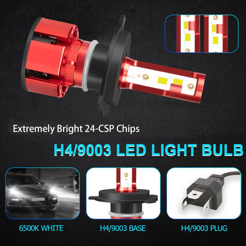 LTZXAP For Toyota Tundra 2000 2001 2002 2003 2004 2005 2006 Light Bulbs, 800% Brightness Hi and Lo Beam+Fog Light Bulbs, Superfocused Beam Mode, 6500K, 36000LM Super Bright, IP68 Waterproof, 6PCS - Image 3