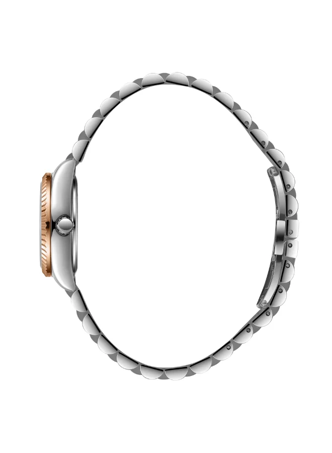 لي كوبر ساعة يد نسائية معدنية بعقارب . -  مم