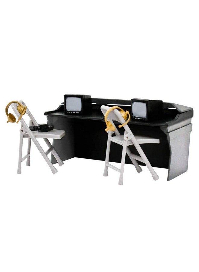 Figures Toy Company Black & Gray Commentator Table Playset for Wrestling Action Figures - Image 2