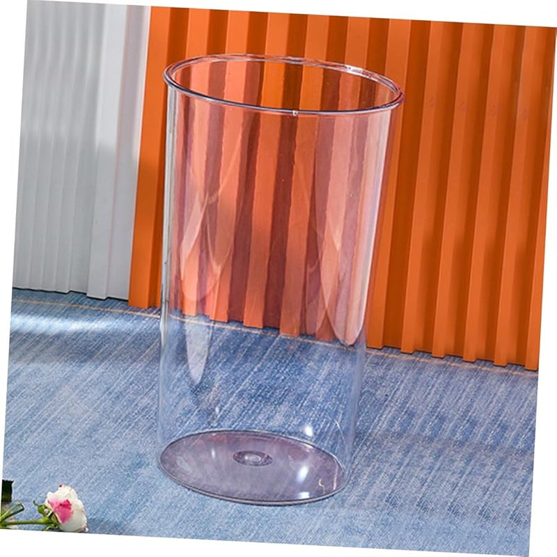 قطعتان من دلو الزهور البلاستيكي مزهرية صغيرة تصميم دائري لتزيين المنزل والحديقة - Image 5