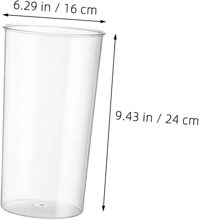 قطعتان من دلو الزهور البلاستيكي مزهرية صغيرة تصميم دائري لتزيين المنزل والحديقة - Image 3