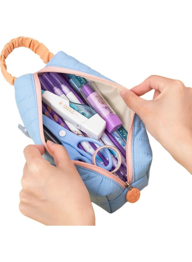 Disney Student Pencil Case, Stylish Large-Capacity Children'S Stationery Storage Bag, Elementary School Student Diy Durable Pencil Case, Frozen Purple P85259C1-6 - Image 1