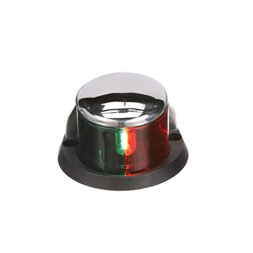 SEACHOICE Bow Light Marine Navigation, Horizontal Mount, Stainless Steel, Bi-Color, for Boats Under 39 Feet - Image 1