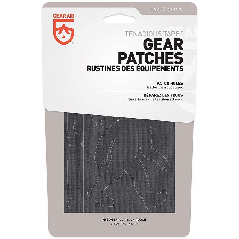 GEAR AID Tenacious Tape Repair Patches â€“ Peel-and-Stick Nylon Gear Patches for Jackets, Tents, Sleeping Bags, Backpacks, and Outdoor Gear â€“ Fix Rips, Tears, and Holes, Outdoors, 3â€x20â€ - Image 2