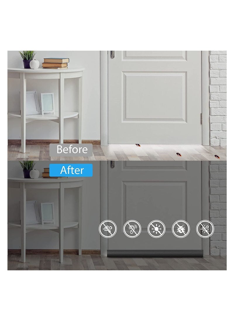 GOODONE2 - 37 Inch Door Draft Stopper Under for Bottom Twin Stopper Adjustable Sweep Noise Blocker Cold Air - Image 1