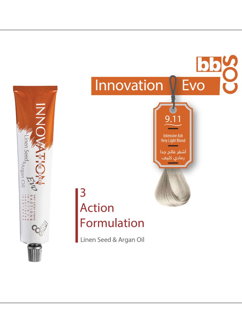 bbcos Innovation Hair Color 100 ml- 9.11 