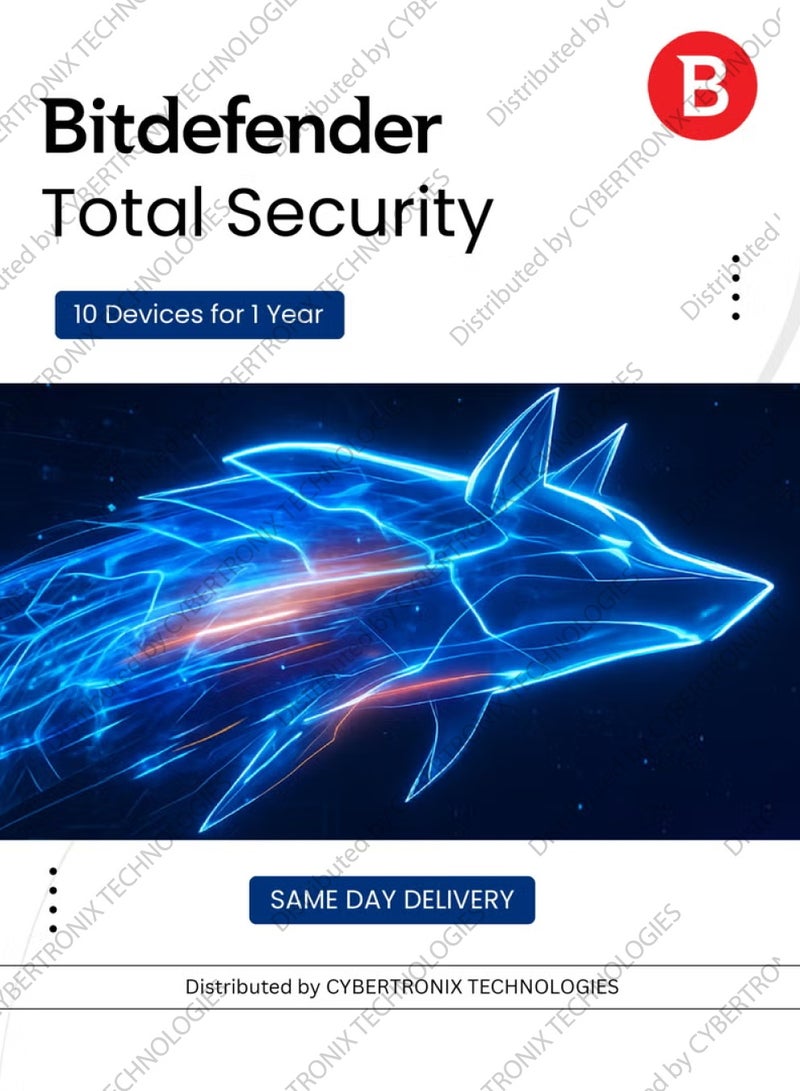 برنامج Bitdefender Total Security [Multi Device] 10 Devices 1 Year
