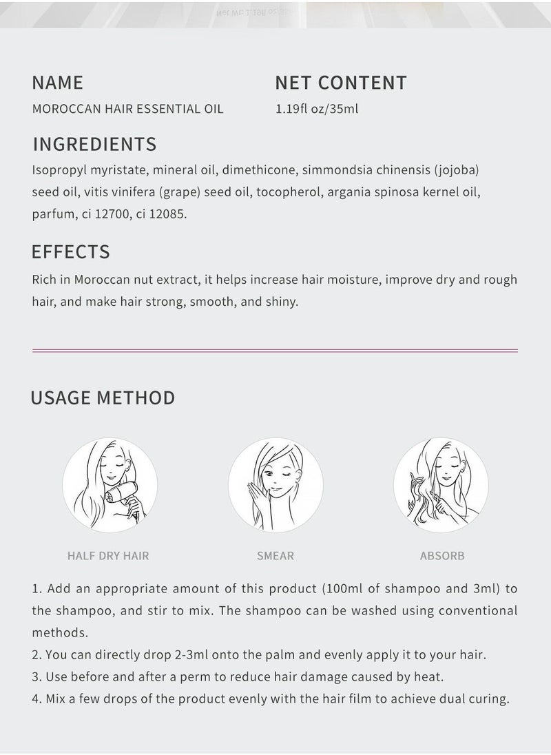 RtopR 2-PACK Hair Care Essential Oil, Makes Hair Soft and Shiny 35ml*2 - Image 5