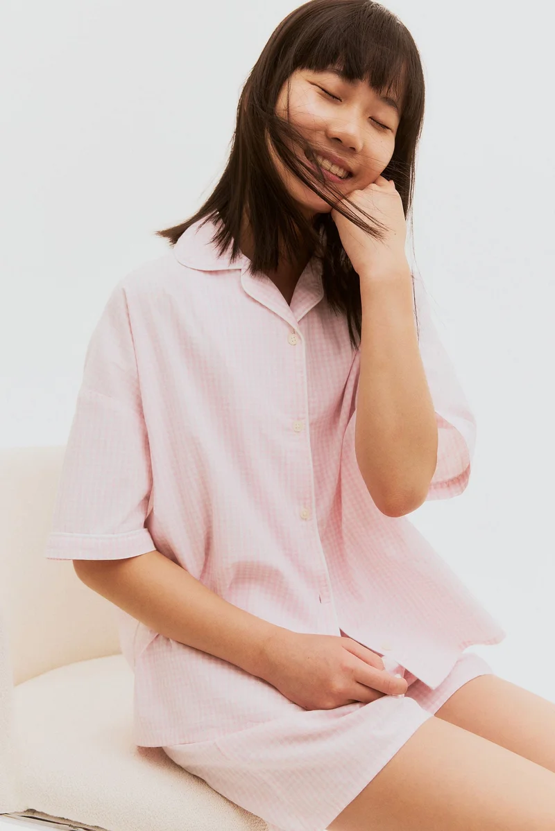 H&M Cotton poplin pyjamas