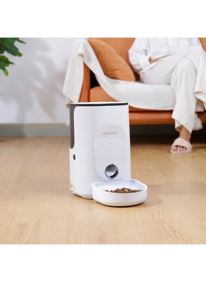 دوغنس Dogness Rover Smart Feeder For Pets (App Controlled)-White 4L - Image 2