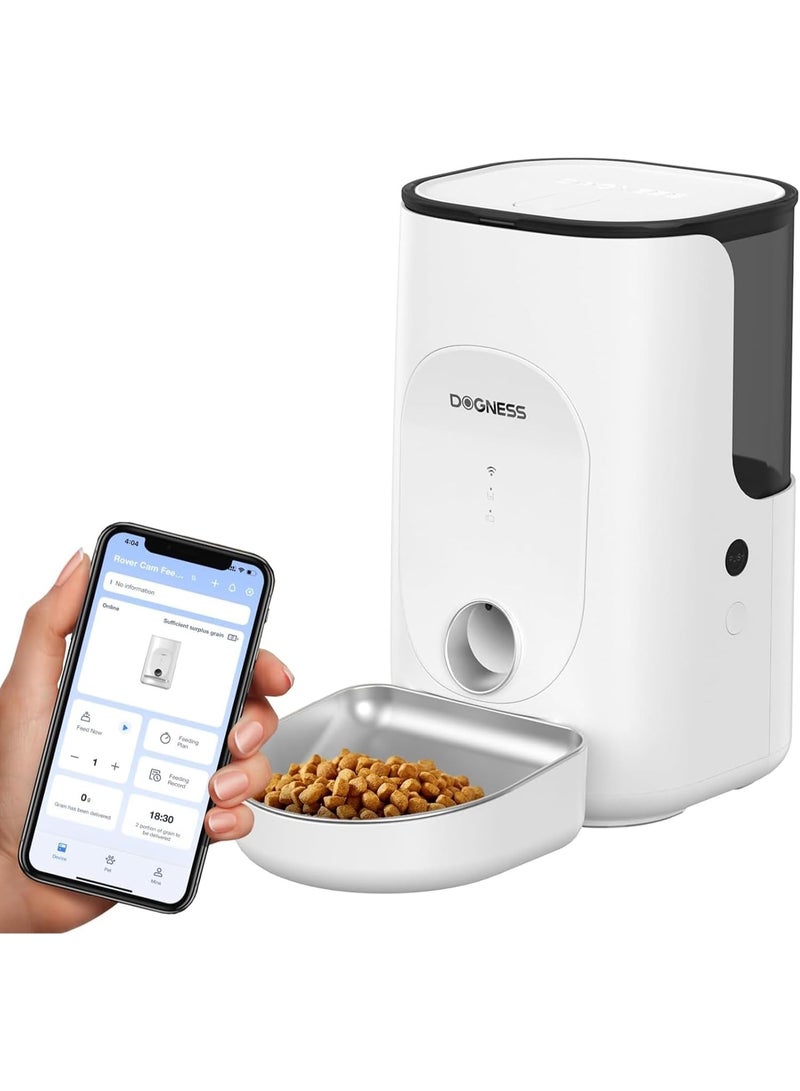 دوغنس Dogness Rover Smart Feeder For Pets (App Controlled)-White 4L - Image 3