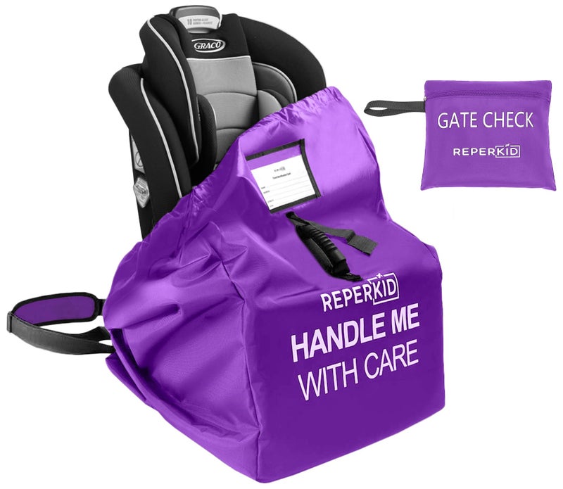 reperkid Premium Car Seat Travel Bag for Airplane - Durable, Universal Fit, Water-Resistant Gate Check Bag with Adjustable Carry Straps - for Safe and Hassle-Free Travel - Image 1
