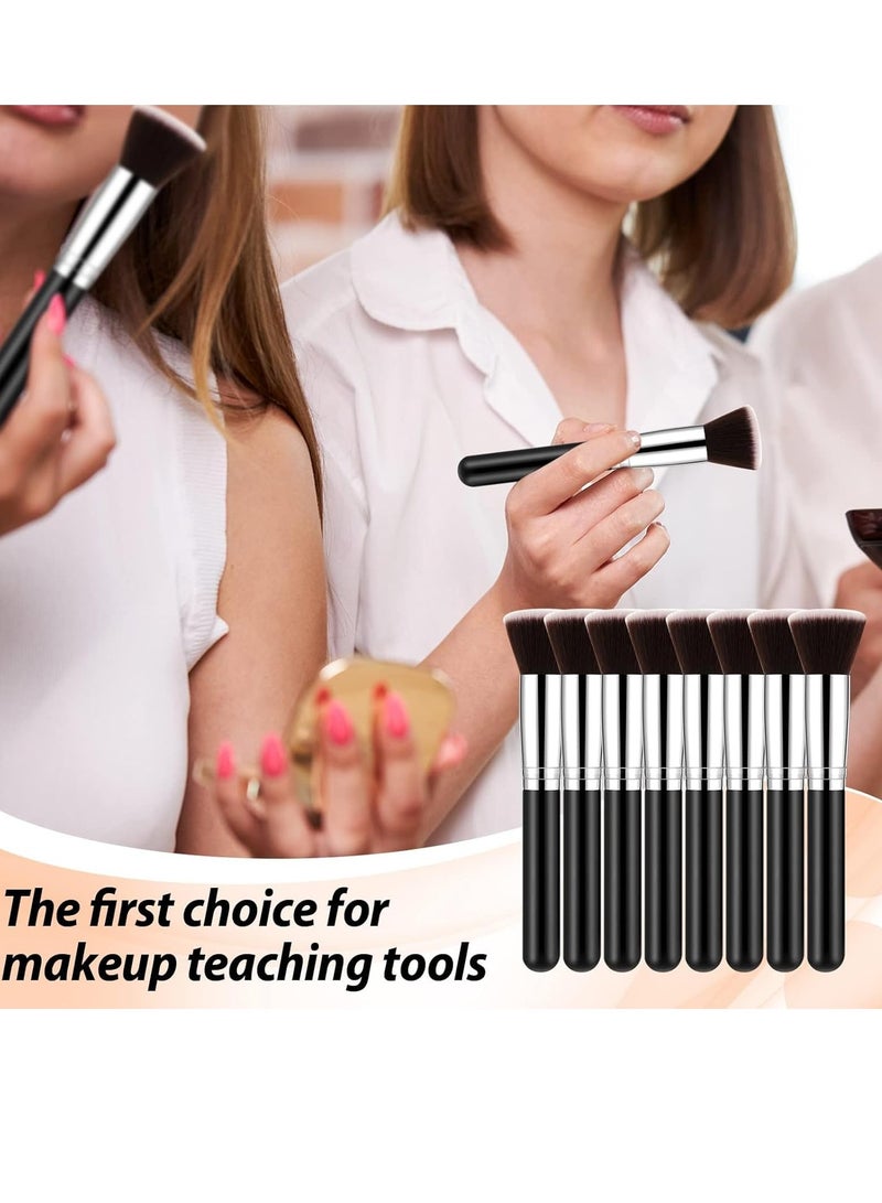 فيبارتي مجموعة فرش مكياج مكونة من 14 قطعة من فرش المكياج الخشبية، فرش كريم أساس اصطناعية ممتازة، أداة مزج بودرة الوجه وظلال العيون وخافي عيوب المكياج - Image 4