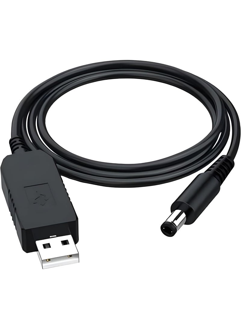 كابل طاقة USB إلى تيار مستمر، محول رفع الجهد 5 فولت إلى 12 فولت، لأجهزة الراوتر والباور بانك - Image 1