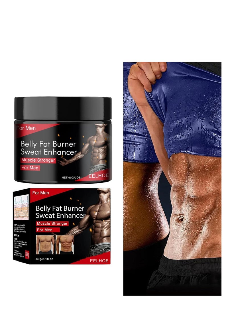 EELHOE Fat Burner Cream Firming Cream Fat Burning Cream Fat Burner Sweat Cream Cellulite Treatment Slimming Cream Warming Cream Firming and Slimming for Men 60g - Image 1