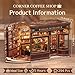 Fsolis Book Nook Kit DIY 3D Puzzles for Adults Coffee House Library Model Bookshelf Diorama Building Kit Craft Gifts for Women Readers Book Lovers Corner Coffee Shop - Image 4