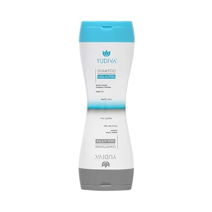 YUDIVA Dual Chamber Shampoo and Conditioner with Shea Butter - 3.3 Fl Oz Travel Shampoo and Conditioner Duo - Moisturizing Haircare - Airline Friendly Size (1, 3.3 oz) - Image 1