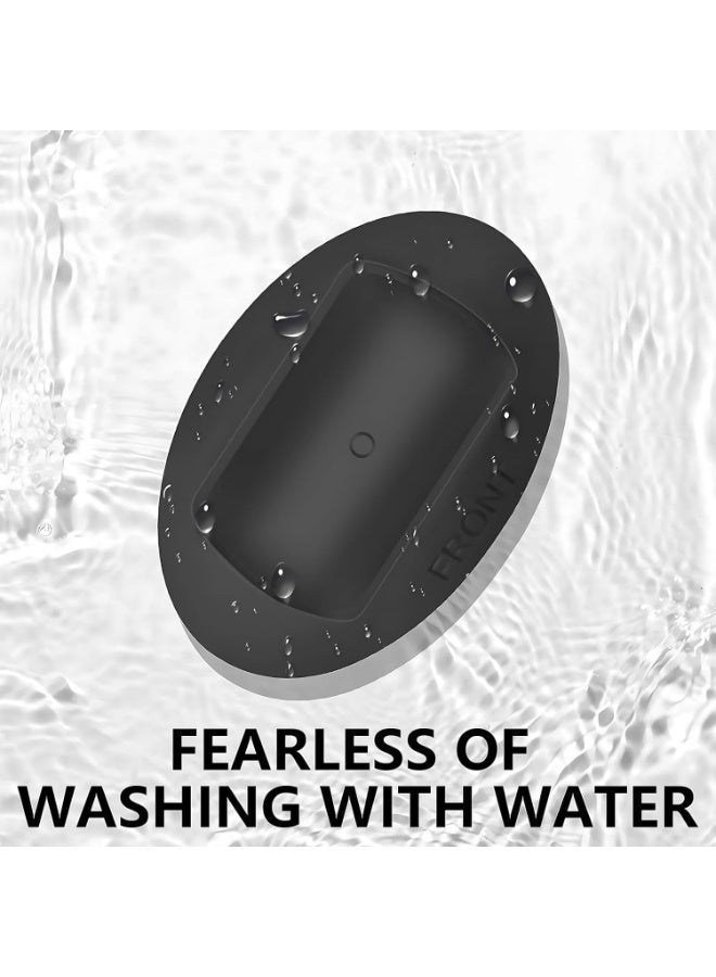 Silicone Desktop Base Stand Compatible with Insta360 X5 Panoramic Action Camera - Protective Non-Slip Mount Accessories for Insta360 X5 - Black - Image 4