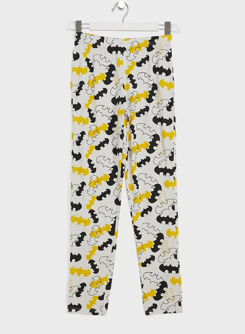 Warner Bros Youth Batman Logo Pyjama Set