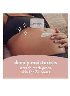 Honest The Honest Company Honest Mama Rock The Bump Body Butter | Moisturizing Stretch Mark Cream | Shea Butter, Avocado Oil, Vitamin E | 4 oz  - Image 2