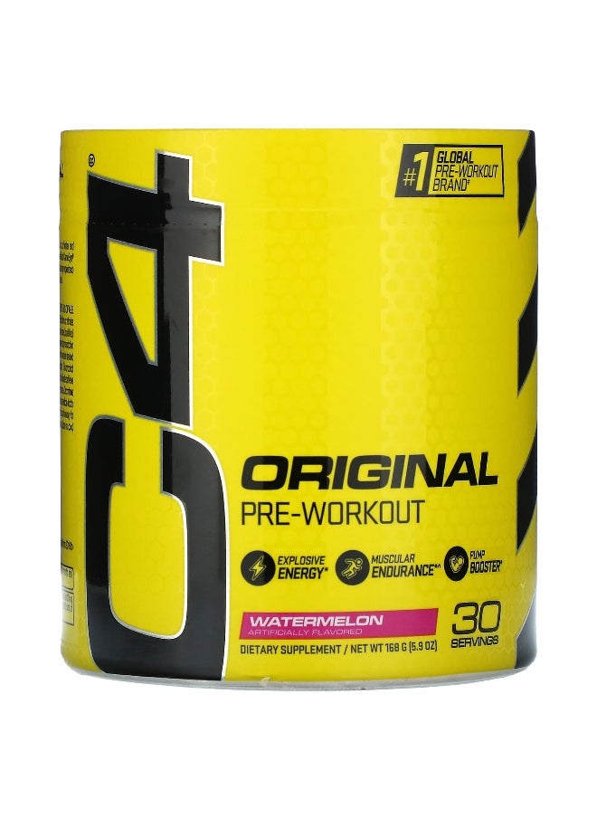 C4  Cellucor C4 / Cellucor, C4 Original, Pre-Workout, Watermelon, 5.9 oz (168 g)  - Image 1