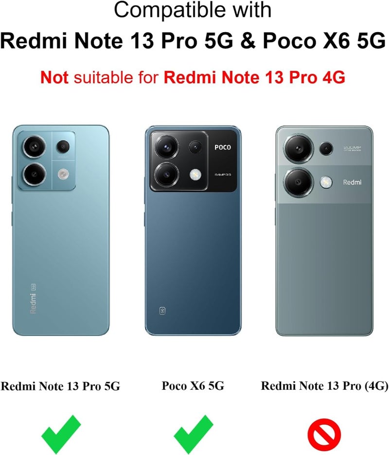 REALCASE Redmi Note 13 Pro 5G Back Cover Case | Stylish Frameless Matte Hard Skin | Soft TPU Shock Proof Bumper Back Cover Case for Redmi Note 13 Pro 5G (Blue) - Image 2