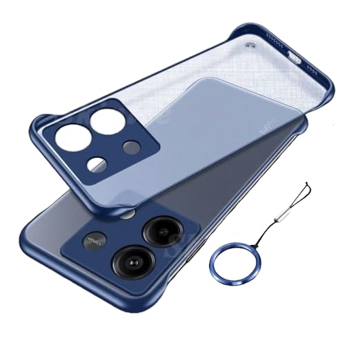 REALCASE Redmi Note 13 Pro 5G Back Cover Case | Stylish Frameless Matte Hard Skin | Soft TPU Shock Proof Bumper Back Cover Case for Redmi Note 13 Pro 5G (Blue) - Image 1