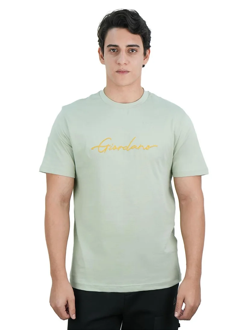 Men's Slim Fit Cotton Signature Print Tee
